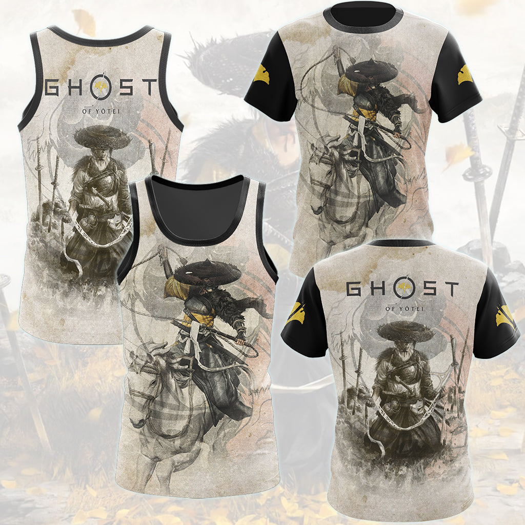 Ghost of Yotei Video Game All Over Printed T-shirt Tank Top Zip Hoodie Pullover Hoodie Hawaiian Shirt Beach Shorts Joggers