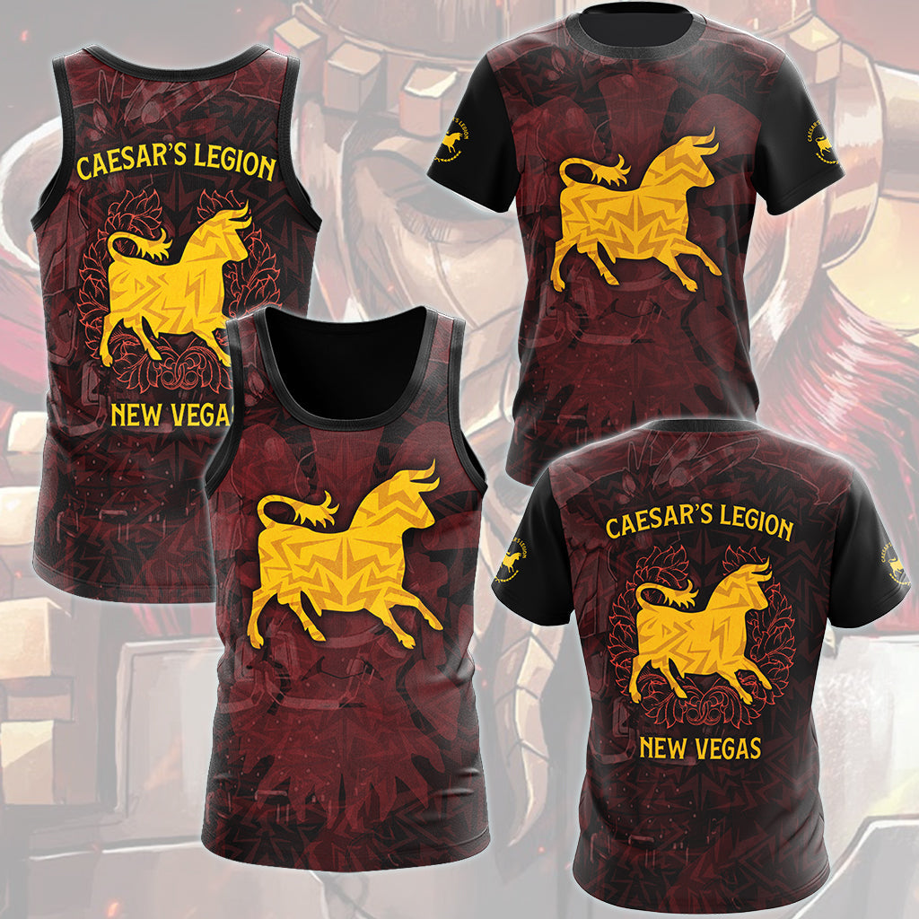 Fallout Caesar's Legion Video Game All Over Printed T-shirt Tank Top Zip Hoodie Pullover Hoodie Hawaiian Shirt Beach Shorts Joggers