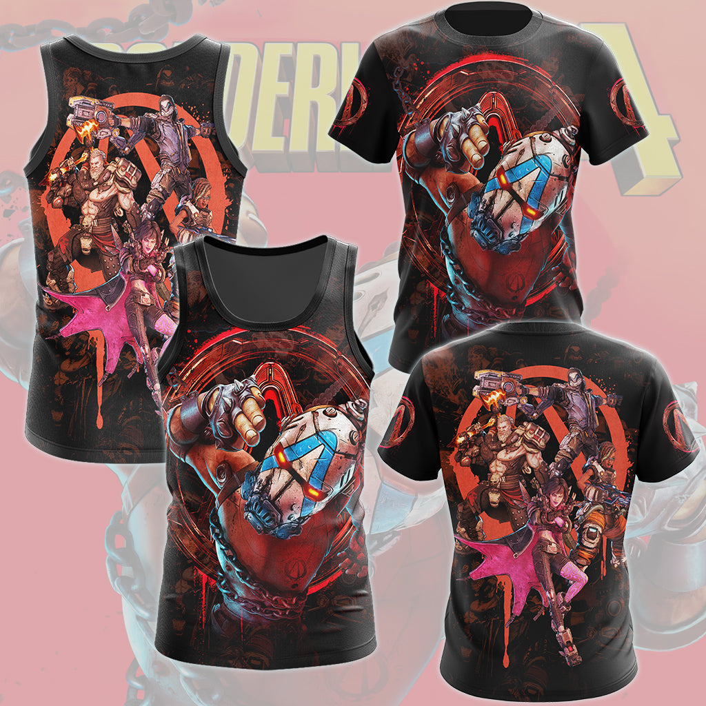 Borderlands 4 Video Game All Over Printed T-shirt Tank Top Zip Hoodie Pullover Hoodie Hawaiian Shirt Beach Shorts Joggers