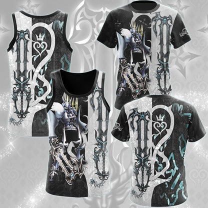 Kingdom Hearts The Gazing Eye (The Master's Eye) Keyblade Video Game All Over Printed T-shirt Tank Top Zip Hoodie Pullover Hoodie Hawaiian Shirt Beach Shorts Joggers