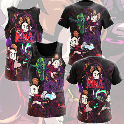 Mina the Hollower Video Game All Over Printed T-shirt Tank Top Zip Hoodie Pullover Hoodie Hawaiian Shirt Beach Shorts Joggers
