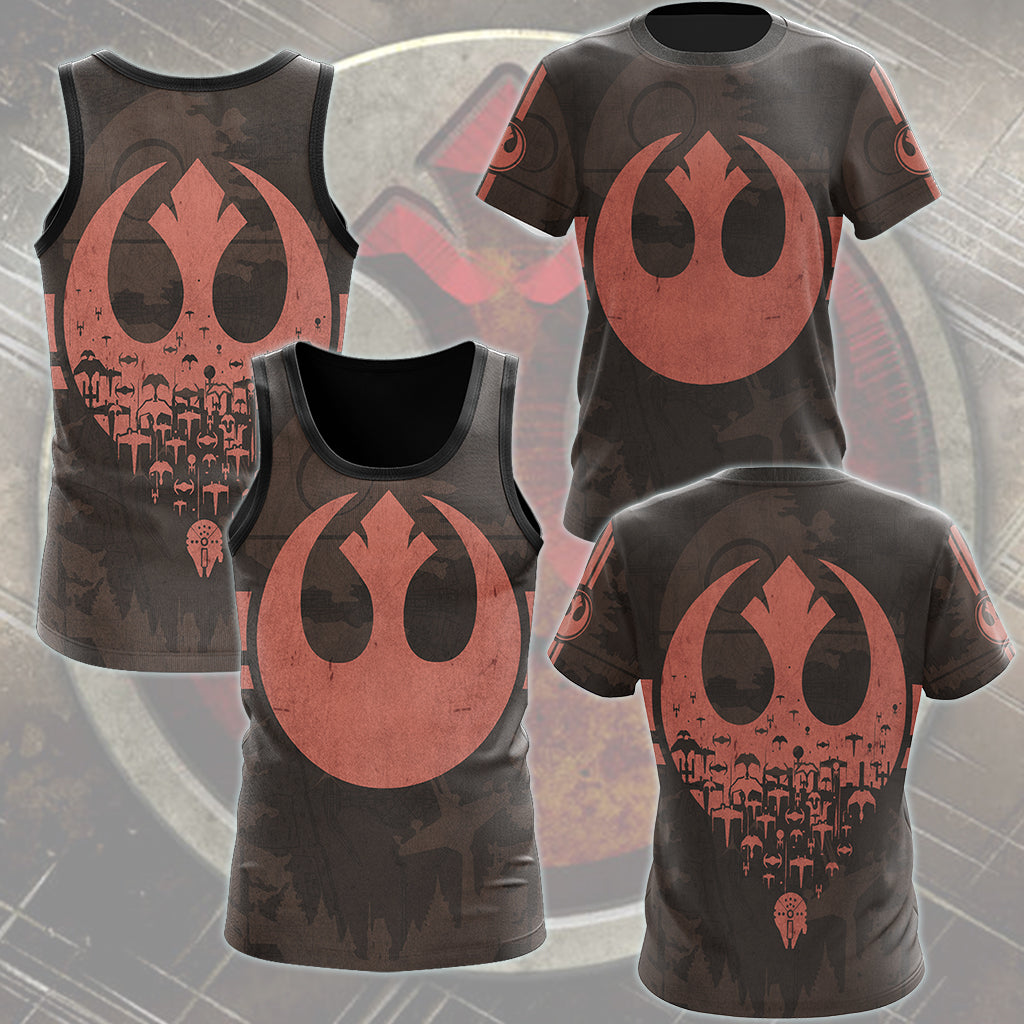 Star Wars Rebel Alliance Video Game All Over Printed T-shirt Tank Top Zip Hoodie Pullover Hoodie Hawaiian Shirt Beach Shorts Joggers
