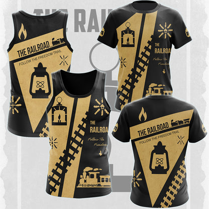 Fallout The Railroad Video Game All Over Printed T-shirt Tank Top Zip Hoodie Pullover Hoodie Hawaiian Shirt Beach Shorts Joggers