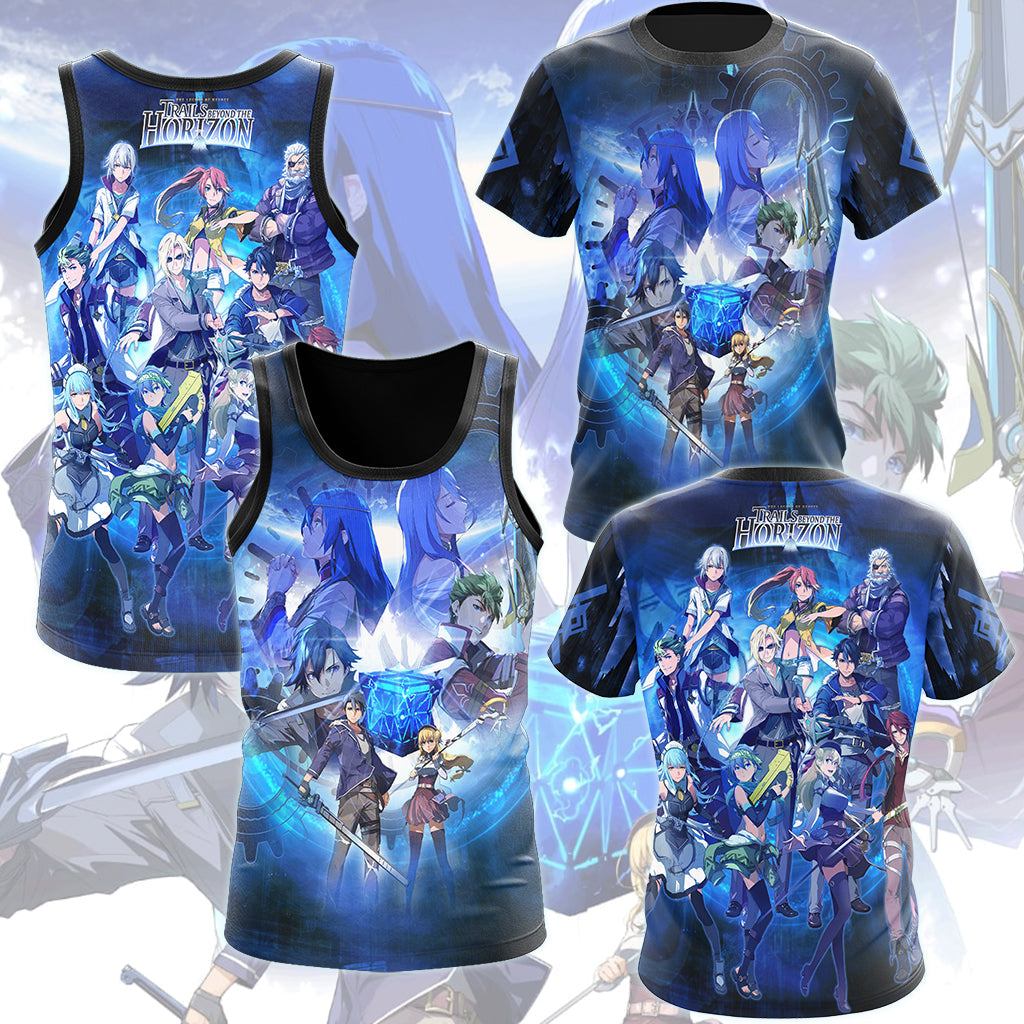 The Legend of Heroes: Trails Beyond the Horizon Video Game All Over Printed T-shirt Tank Top Zip Hoodie Pullover Hoodie Hawaiian Shirt Beach Shorts Joggers