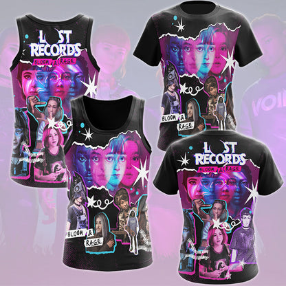Lost Records: Bloom and Rage Video Game All Over Printed T-shirt Tank Top Zip Hoodie Pullover Hoodie Hawaiian Shirt Beach Shorts Joggers