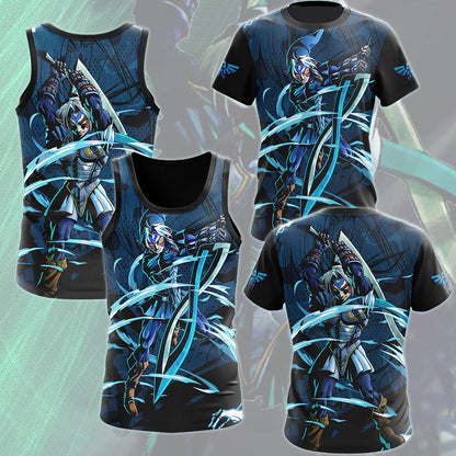 The Legend of Zelda Fierce Deity Link Video Game All Over Printed T-shirt Tank Top Zip Hoodie Pullover Hoodie Hawaiian Shirt Beach Shorts Joggers