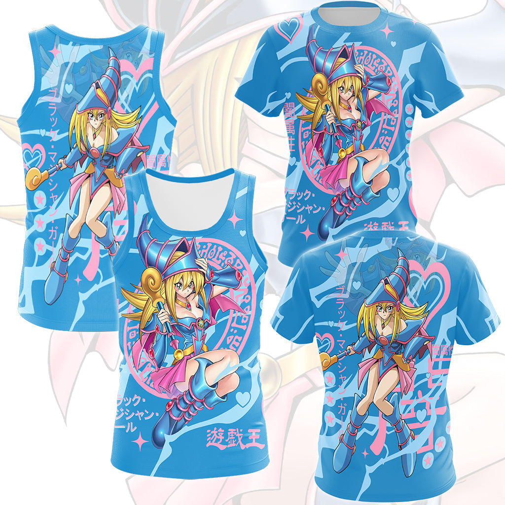 Yu-gi-oh! Dark Magician Girl Video Game All Over Printed T-shirt Tank Top Zip Hoodie Pullover Hoodie Hawaiian Shirt Beach Shorts Joggers