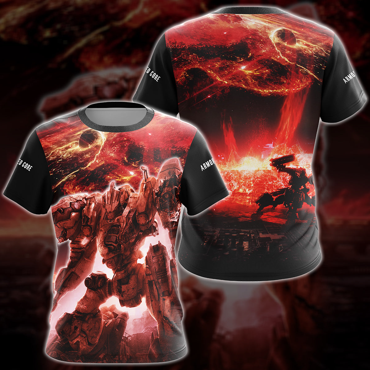 Armored Core Video Game All-Over T-shirt Hoodie Tank Top Hawaiian Shirt Beach Shorts Joggers