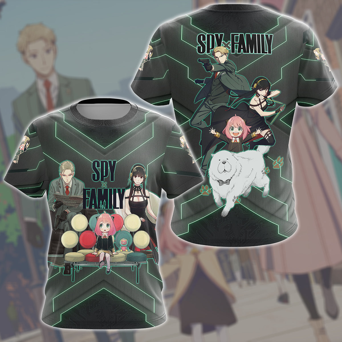 Spy x Family Anime Manga All Over Printed T-shirt Tank Top Zip Hoodie Pullover Hoodie Hawaiian Shirt Beach Shorts Joggers T-shirt