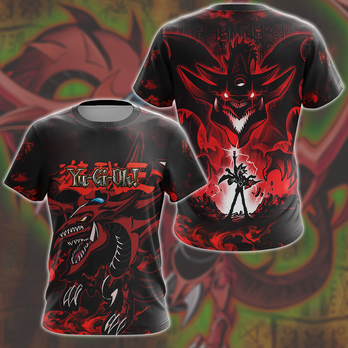 Yu-gi-oh! Slifer the Sky Dragon Video Game All Over Printed T-shirt Tank Top Zip Hoodie Pullover Hoodie Hawaiian Shirt Beach Shorts Joggers T-shirt