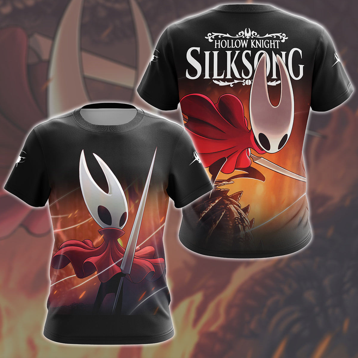 Hollow Knight: Silksong Video Game All Over Printed T-shirt Tank Top Zip Hoodie Pullover Hoodie Hawaiian Shirt Beach Shorts Joggers T-shirt S