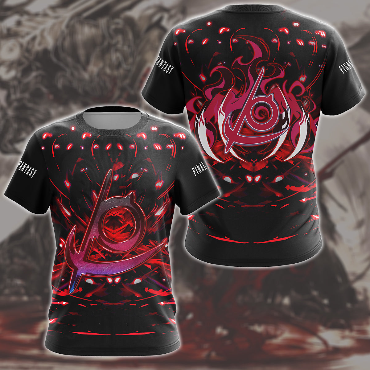 Final Fantasy Reaper Video Game All Over Printed T-shirt Tank Top Zip Hoodie Pullover Hoodie Hawaiian Shirt Beach Shorts Joggers T-shirt S