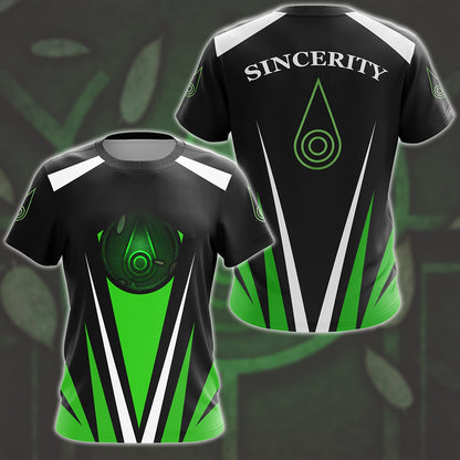 Digimon Crest Of Sincerity Video Game All Over Printed T-shirt Tank Top Zip Hoodie Pullover Hoodie Hawaiian Shirt Beach Shorts Joggers T-shirt S