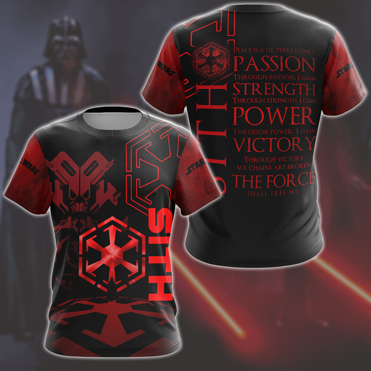 Star Wars Sith Code Unisex 3D T-shirt