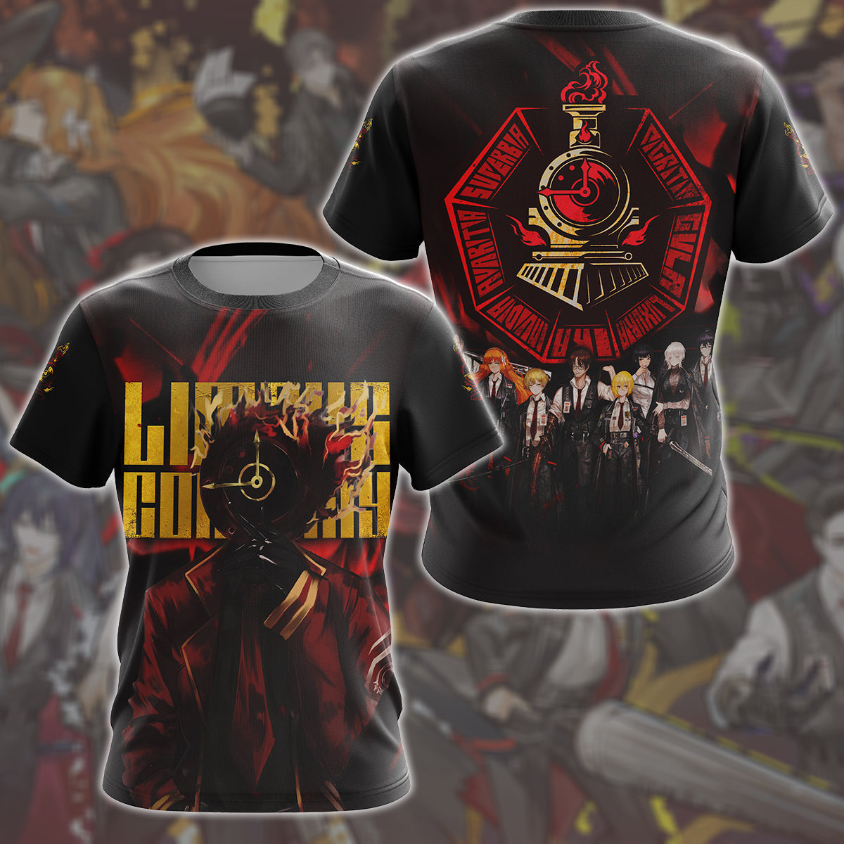 Limbus Company Video Game All Over Printed T-shirt Tank Top Zip Hoodie Pullover Hoodie Hawaiian Shirt Beach Shorts Joggers T-shirt