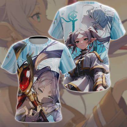 Frieren Anime Manga All Over Printed T-shirt Tank Top Zip Hoodie Pullover Hoodie Hawaiian Shirt Beach Shorts Joggers T-shirt