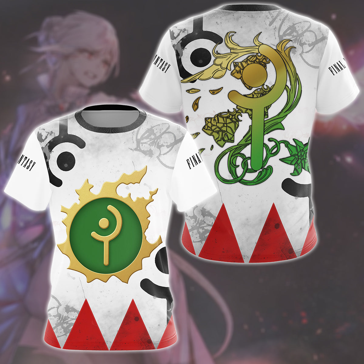 Final Fantasy White Mage Video Game All Over Printed T-shirt Tank Top Zip Hoodie Pullover Hoodie Hawaiian Shirt Beach Shorts Joggers T-shirt S