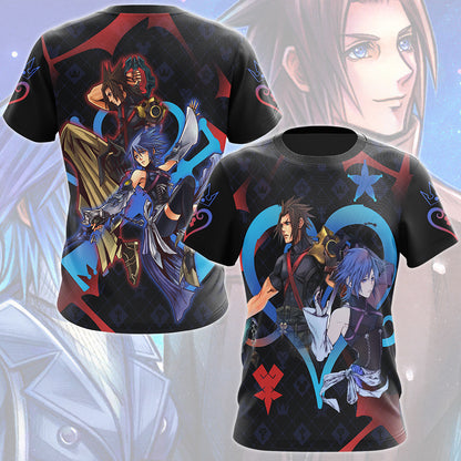 Kingdom Hearts Aqua and Terra Video Game All Over Printed T-shirt Tank Top Zip Hoodie Pullover Hoodie Hawaiian Shirt Beach Shorts Joggers T-shirt S