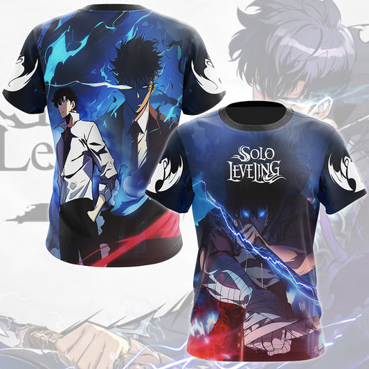 Solo Leveling Anime All Over Printed T-shirt Tank Top Zip Hoodie Pullover Hoodie Hawaiian Shirt Beach Shorts Joggers T-shirt S