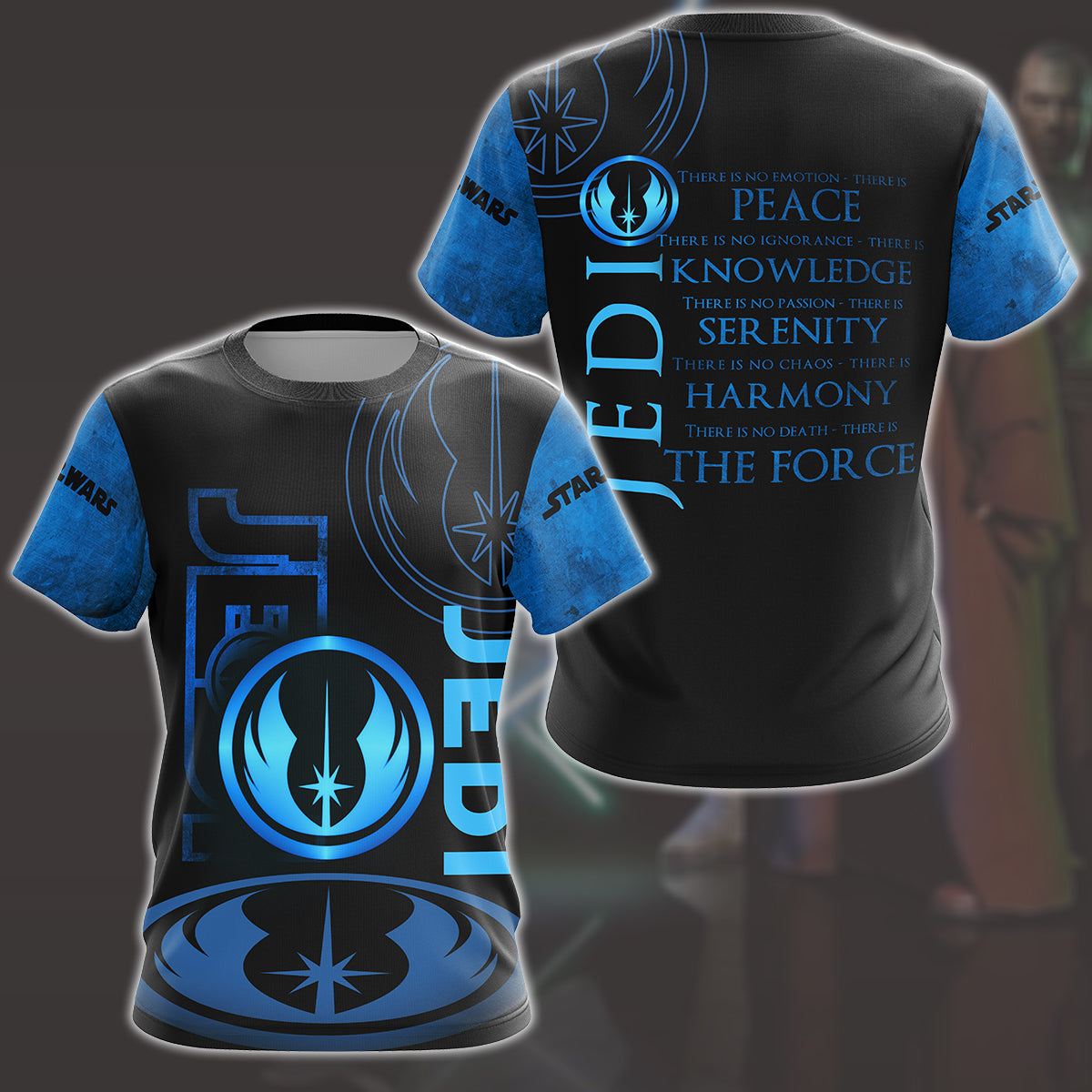 Star Wars The Jedi Code Video Game All Over Printed T-shirt Tank Top Zip Hoodie Pullover Hoodie Hawaiian Shirt Beach Shorts Joggers T-shirt