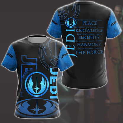 Star Wars The Jedi Code Video Game All Over Printed T-shirt Tank Top Zip Hoodie Pullover Hoodie Hawaiian Shirt Beach Shorts Joggers T-shirt