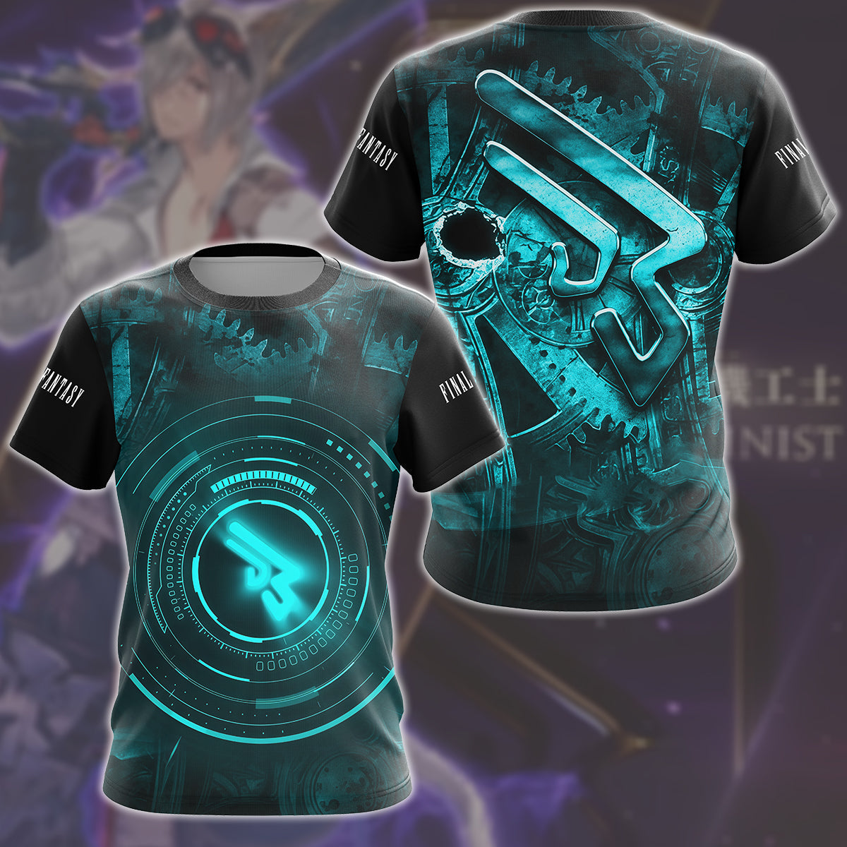 Final Fantasy Machinist Video Game All Over Printed T-shirt Tank Top Zip Hoodie Pullover Hoodie Hawaiian Shirt Beach Shorts Joggers T-shirt S