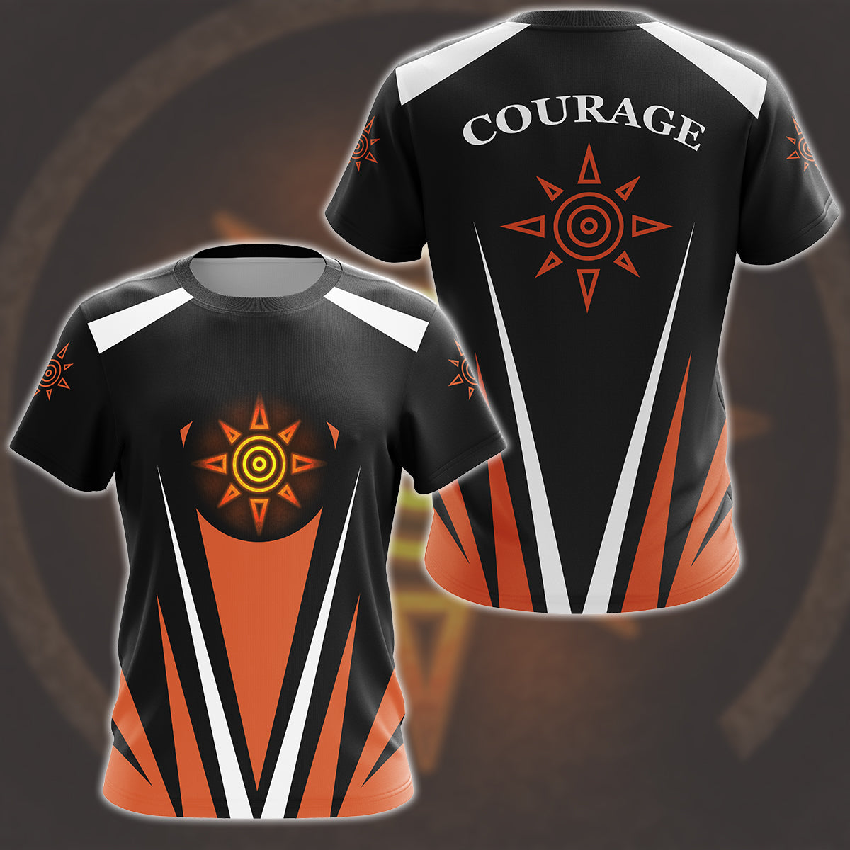 Digimon Crest Of Courage Video Game All Over Printed T-shirt Tank Top Zip Hoodie Pullover Hoodie Hawaiian Shirt Beach Shorts Joggers T-shirt S