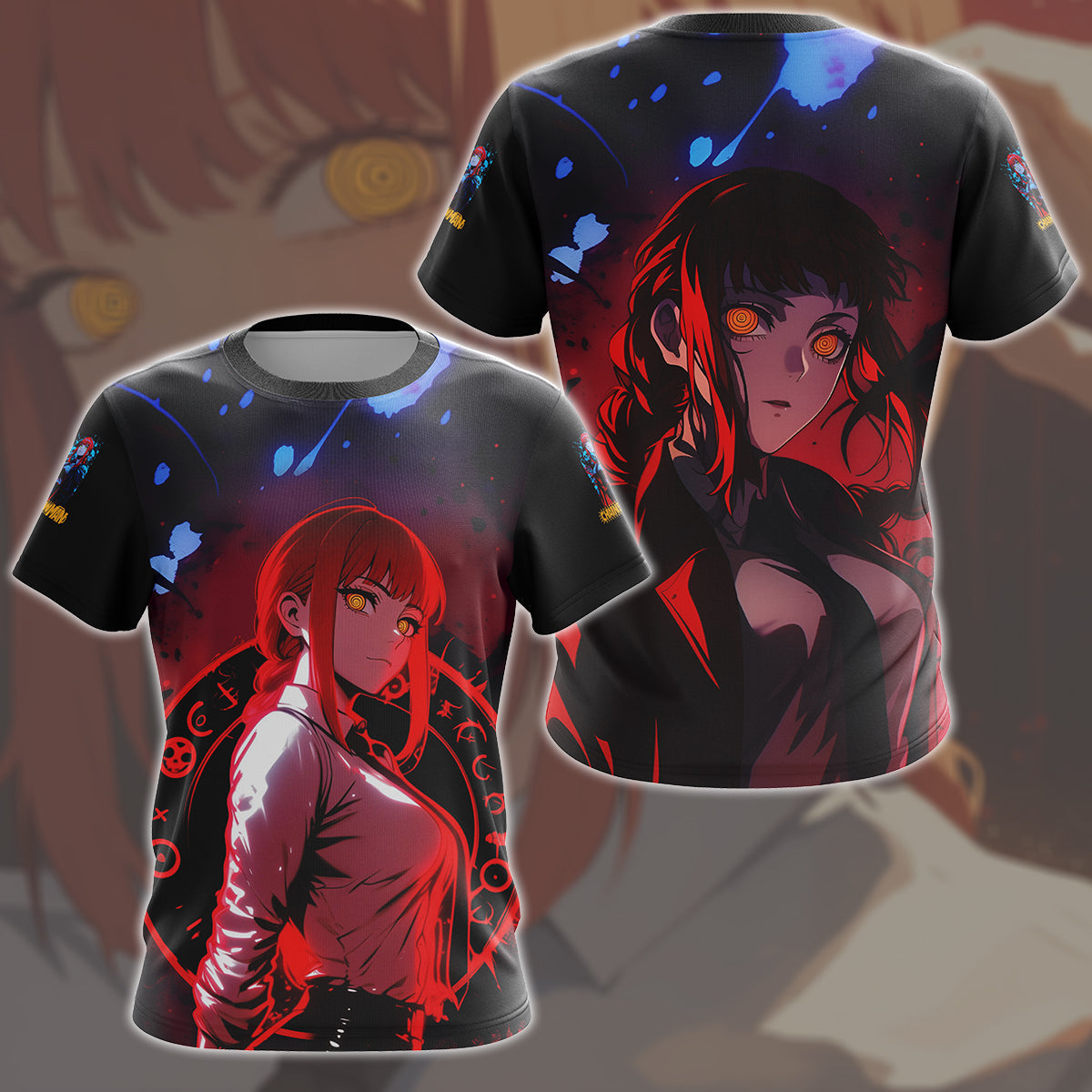 Chainsaw Man Makima Anime Manga All Over Printed T-shirt Tank Top Zip Hoodie Pullover Hoodie Hawaiian Shirt Beach Shorts Joggers T-shirt