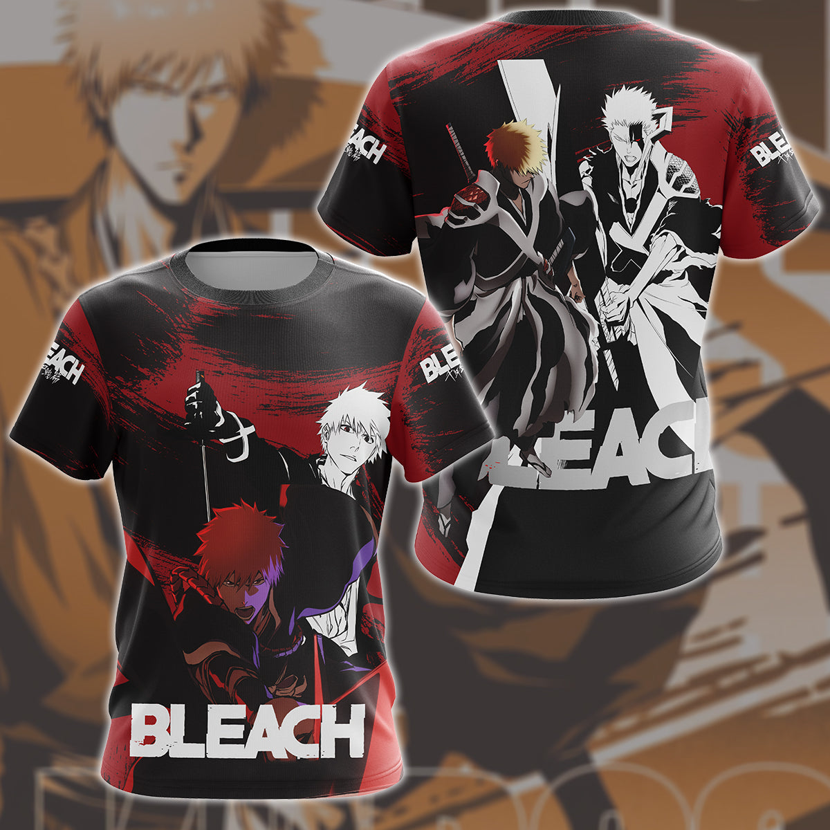 Bleach: Thousand-Year Blood War Manga Anime All Over Printed T-shirt Tank Top Zip Hoodie Pullover Hoodie Hawaiian Shirt Beach Shorts Joggers T-shirt