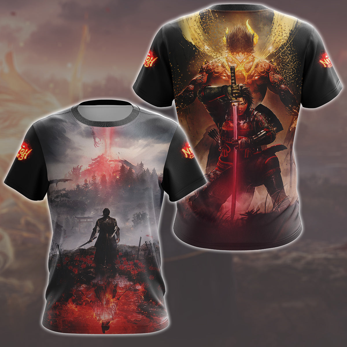 Nioh 3 Video Game All Over Printed T-shirt Tank Top Zip Hoodie Pullover Hoodie Hawaiian Shirt Beach Shorts Joggers T-shirt