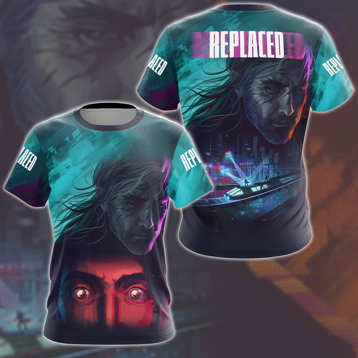 REPLACED Video Game All Over Printed T-shirt Tank Top Zip Hoodie Pullover Hoodie Hawaiian Shirt Beach Shorts Joggers T-shirt