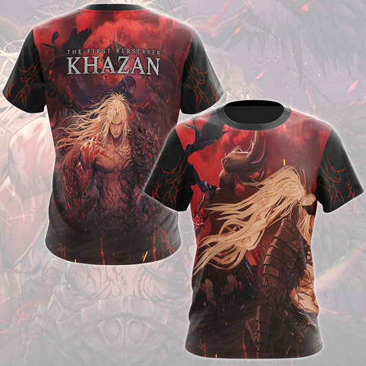 The First Berserker: Khazan Video Game All Over Printed T-shirt Tank Top Zip Hoodie Pullover Hoodie Hawaiian Shirt Beach Shorts Joggers T-shirt S