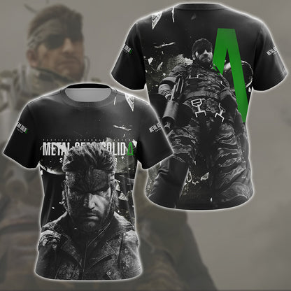 Metal Gear Solid: Snake Eater Video Game All Over Printed T-shirt Tank Top Zip Hoodie Pullover Hoodie Hawaiian Shirt Beach Shorts Joggers T-shirt S