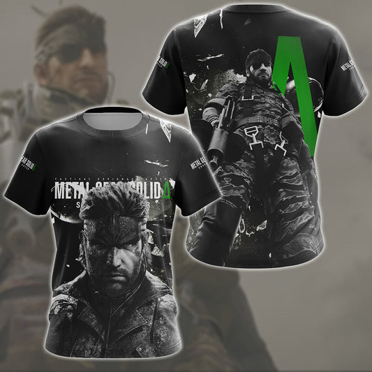 Metal Gear Solid: Snake Eater Video Game All Over Printed T-shirt Tank Top Zip Hoodie Pullover Hoodie Hawaiian Shirt Beach Shorts Joggers T-shirt S