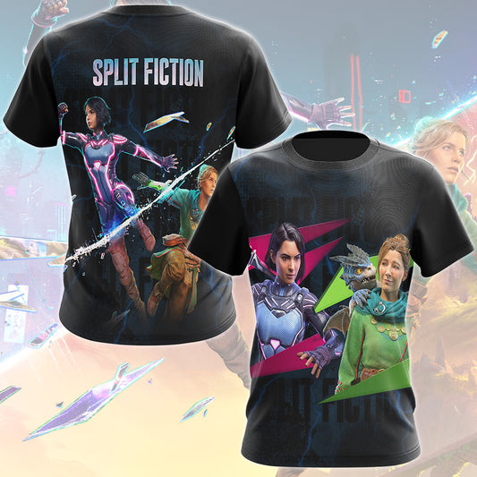 Split Fiction Video Game All Over Printed T-shirt Tank Top Zip Hoodie Pullover Hoodie Hawaiian Shirt Beach Shorts Joggers T-shirt S