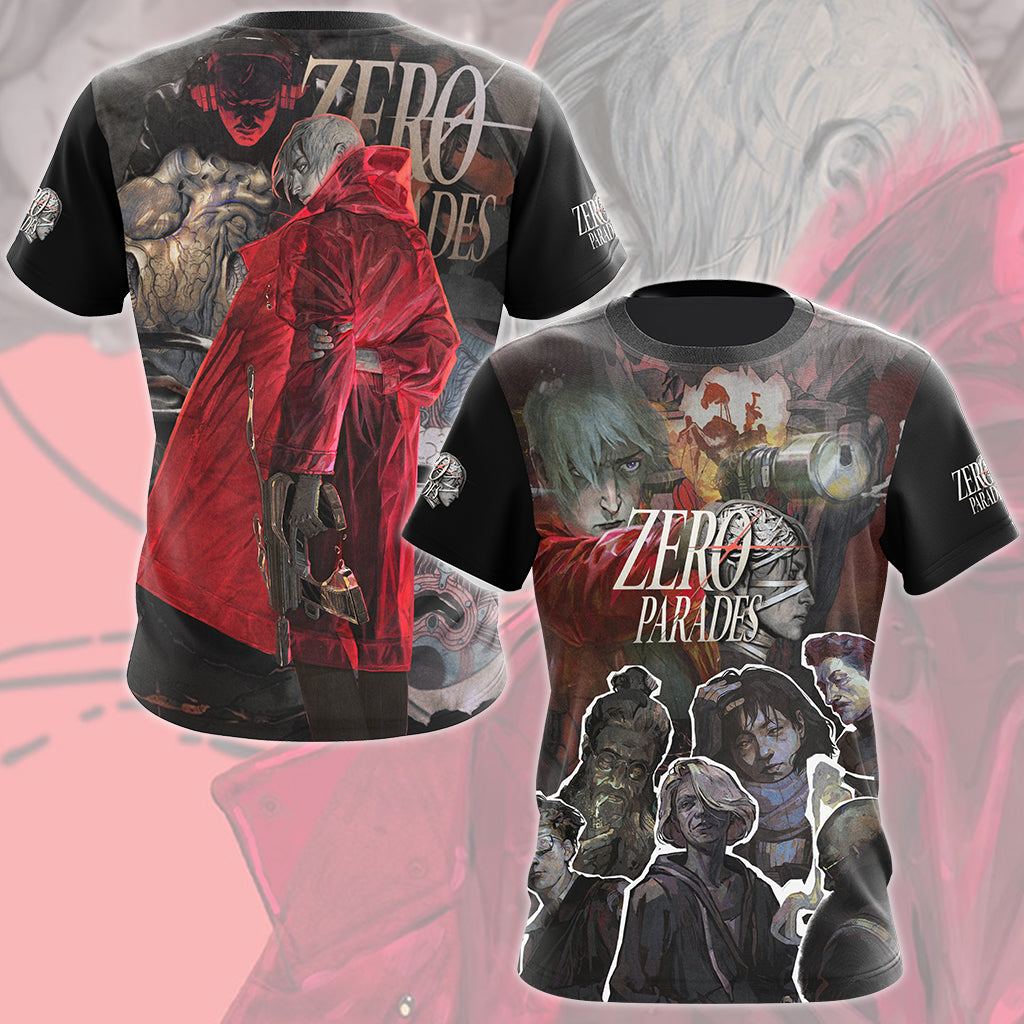 Zero Parades: For Dead Spies Video Game All Over Printed T-shirt Tank Top Zip Hoodie Pullover Hoodie Hawaiian Shirt Beach Shorts Joggers T-shirt