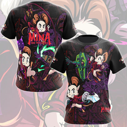 Mina the Hollower Video Game All Over Printed T-shirt Tank Top Zip Hoodie Pullover Hoodie Hawaiian Shirt Beach Shorts Joggers T-shirt