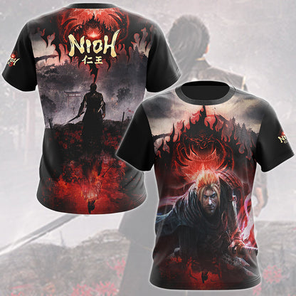Nioh 3 Video Game All Over Printed T-shirt Tank Top Zip Hoodie Pullover Hoodie Hawaiian Shirt Beach Shorts Joggers T-shirt