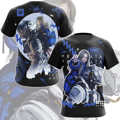 Pragmata Video Game All Over Printed T-shirt Tank Top Zip Hoodie Pullover Hoodie Hawaiian Shirt Beach Shorts Joggers T-shirt