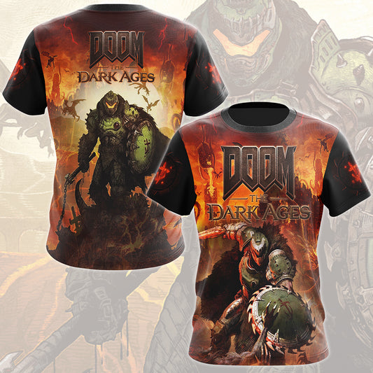 Doom: The Dark Ages Video Game All Over Printed T-shirt Tank Top Zip Hoodie Pullover Hoodie Hawaiian Shirt Beach Shorts Joggers T-shirt S