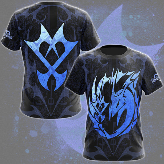 Kingdom Hearts Symbols The Unversed Emblem Video Game All Over Printed T-shirt Tank Top Zip Hoodie Pullover Hoodie Hawaiian Shirt Beach Shorts Joggers