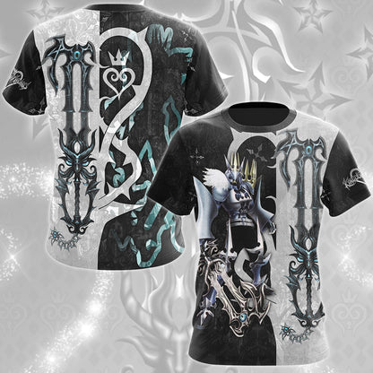 Kingdom Hearts The Gazing Eye (The Master's Eye) Keyblade Video Game All Over Printed T-shirt Tank Top Zip Hoodie Pullover Hoodie Hawaiian Shirt Beach Shorts Joggers