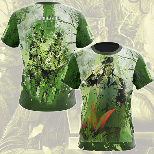 Metal Gear Solid: Snake Eater Video Game All Over Printed T-shirt Tank Top Zip Hoodie Pullover Hoodie Hawaiian Shirt Beach Shorts Joggers T-shirt S