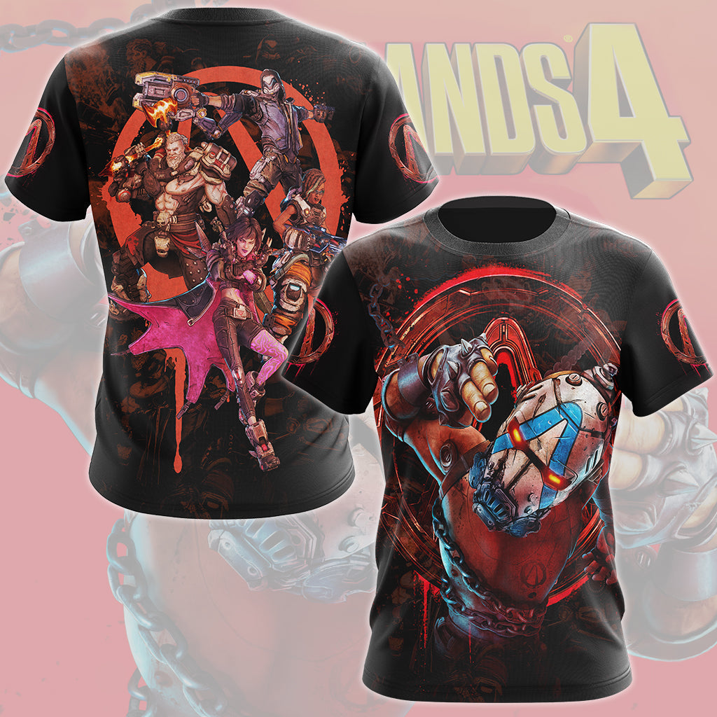 Borderlands 4 Video Game All Over Printed T-shirt Tank Top Zip Hoodie Pullover Hoodie Hawaiian Shirt Beach Shorts Joggers T-shirt