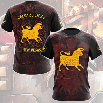 Fallout Caesar's Legion Video Game All Over Printed T-shirt Tank Top Zip Hoodie Pullover Hoodie Hawaiian Shirt Beach Shorts Joggers T-shirt
