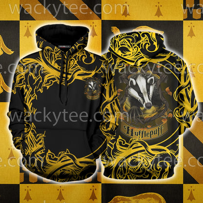 Loyal Like A Hufflepuff Harry Potter Unisex 3D T-shirt Hoodie S 