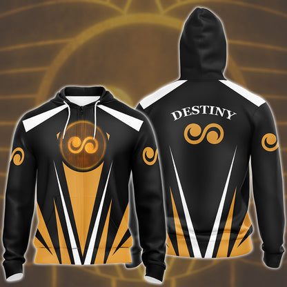 Digimon Crest Of Destiny Video Game All Over Printed T-shirt Tank Top Zip Hoodie Pullover Hoodie Hawaiian Shirt Beach Shorts Joggers Zip Hoodie S