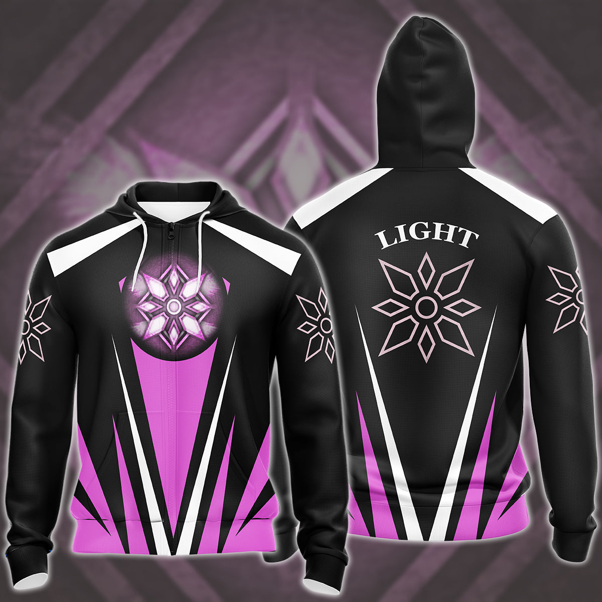 Digimon Crest Of Light Video Game All Over Printed T-shirt Tank Top Zip Hoodie Pullover Hoodie Hawaiian Shirt Beach Shorts Joggers Zip Hoodie S