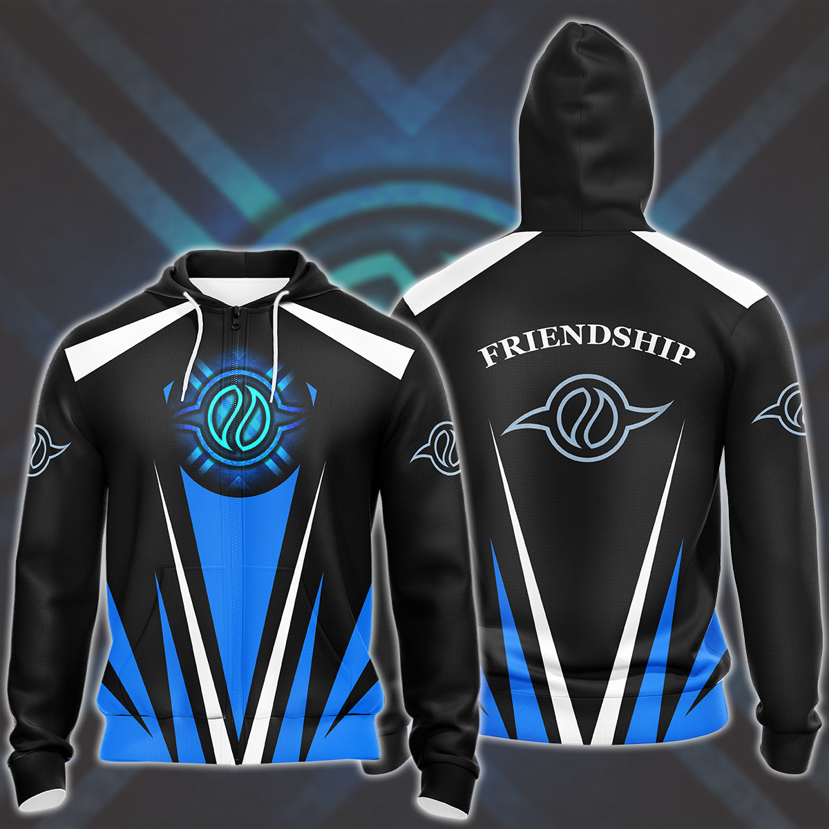 Digimon Crest Of Friendship Video Game All Over Printed T-shirt Tank Top Zip Hoodie Pullover Hoodie Hawaiian Shirt Beach Shorts Joggers Zip Hoodie S