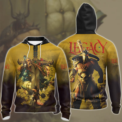 Legacy: Steel & Sorcery Video Game All Over Printed T-shirt Tank Top Zip Hoodie Pullover Hoodie Hawaiian Shirt Beach Shorts Joggers Zip Hoodie S